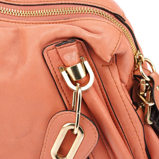 Chloe Soft Pink Leather Paraty 2-Way Bag