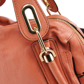Chloe Soft Pink Leather Paraty 2-Way Bag