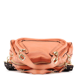 Chloe Soft Pink Leather Paraty 2-Way Bag