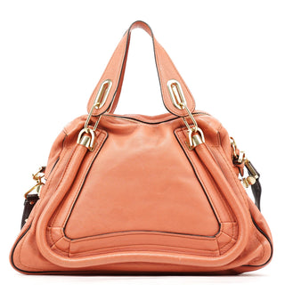 Chloe Soft Pink Leather Paraty 2-Way Bag