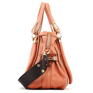Chloe Soft Pink Leather Paraty 2-Way Bag