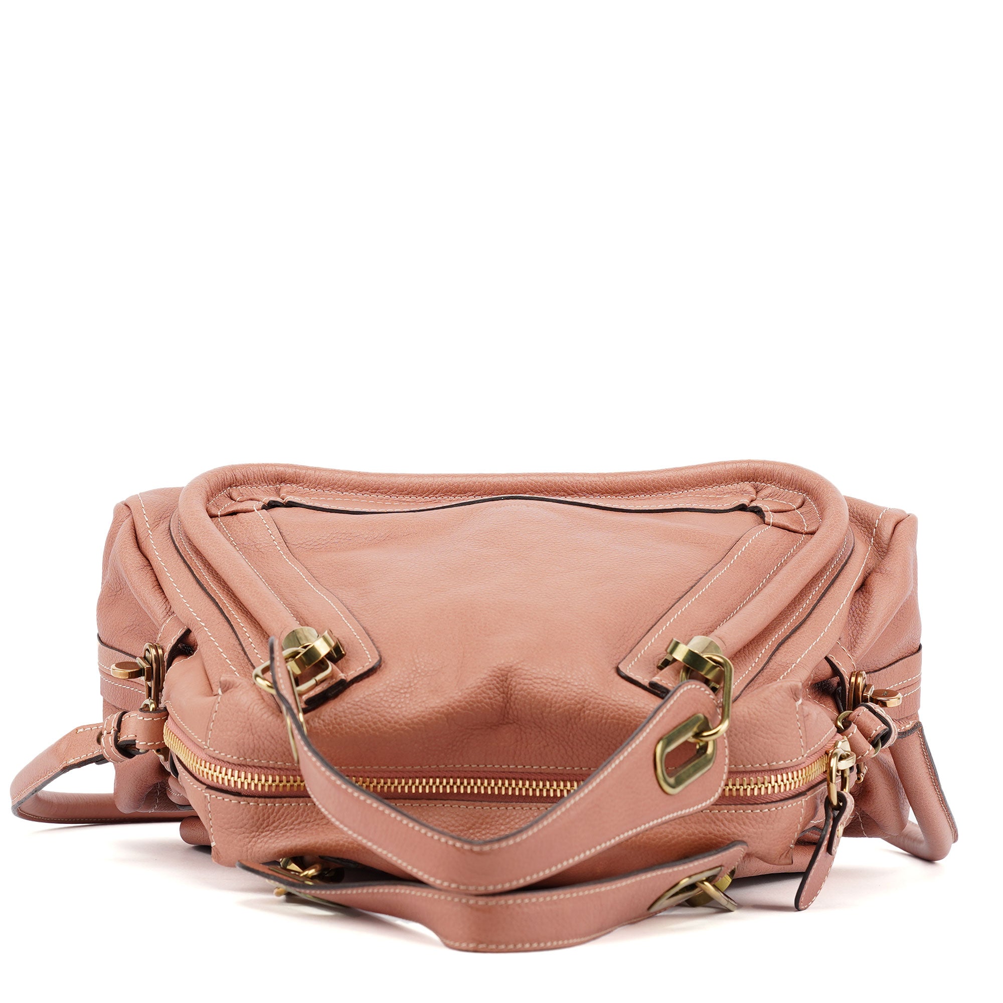 Chloé Soft Pink Leather Paraty 2-Way Shoulder Bag