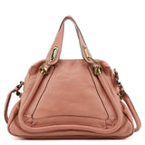 Chloé Soft Pink Leather Paraty 2-Way Shoulder Bag