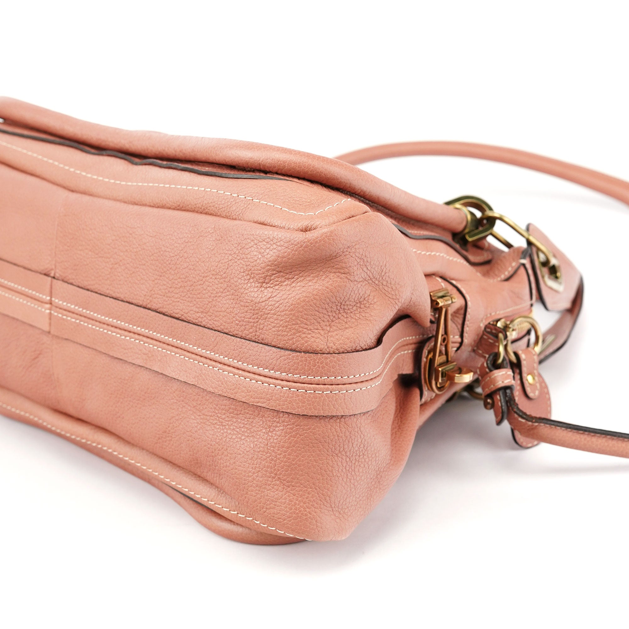 Chloé Soft Pink Leather Paraty 2-Way Shoulder Bag