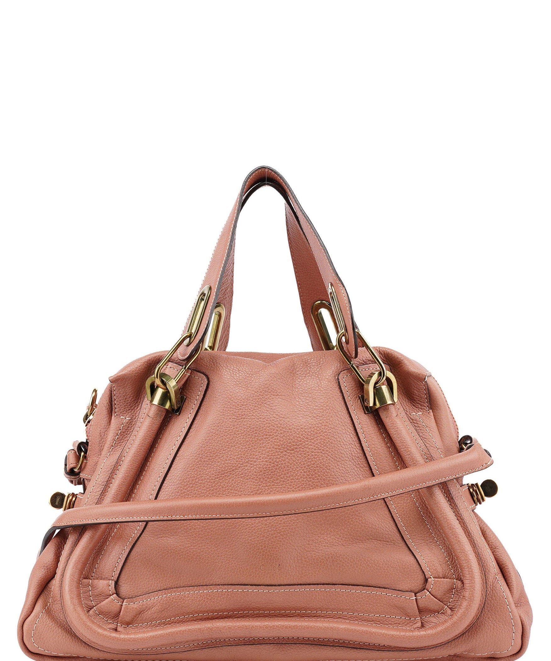 Chloé Soft Pink Leather Paraty 2-Way Shoulder Bag