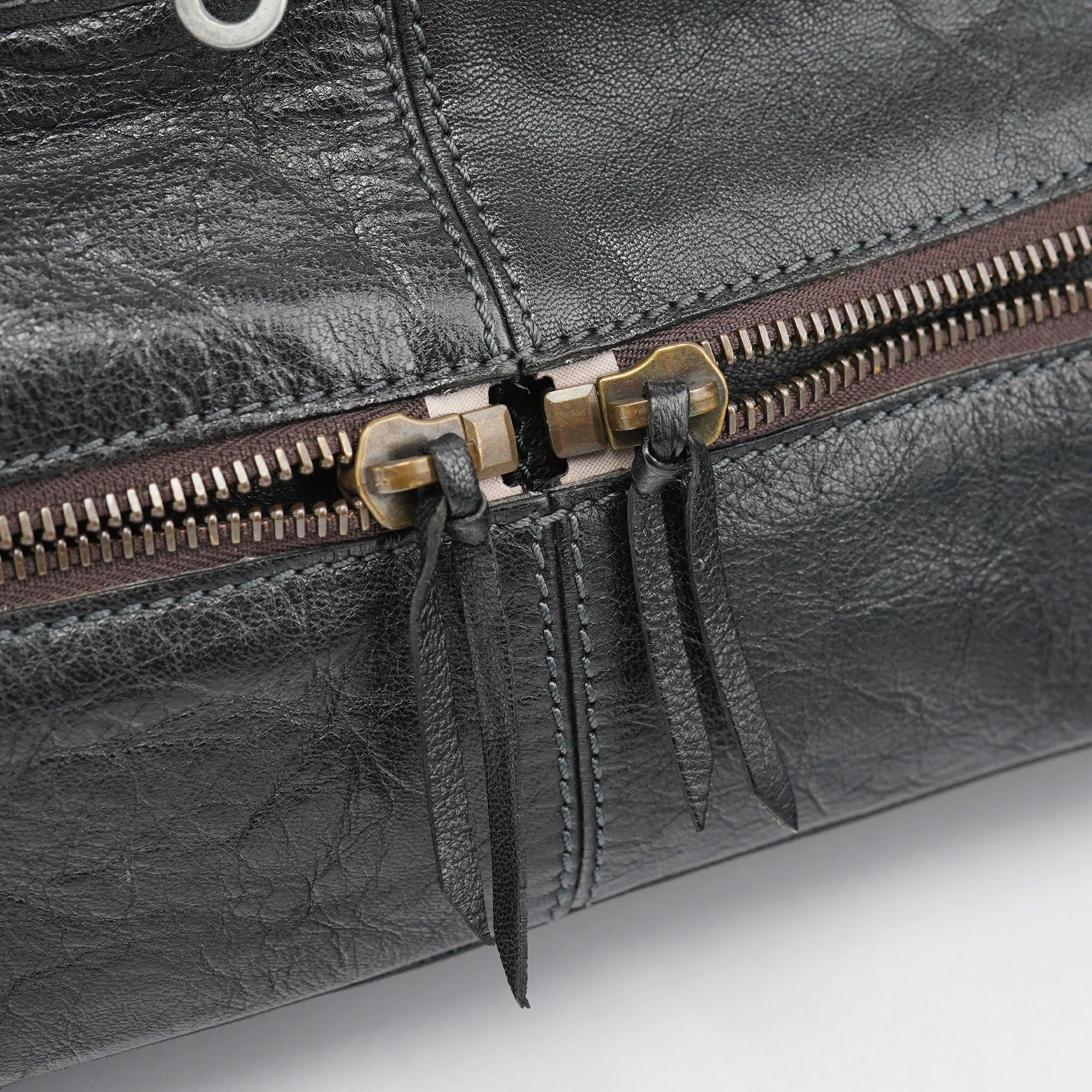 Chloé Spring 2006 Anthracite Leather Zippered Tote