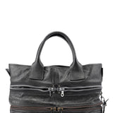 Chloé Spring 2006 Anthracite Leather Zippered Tote
