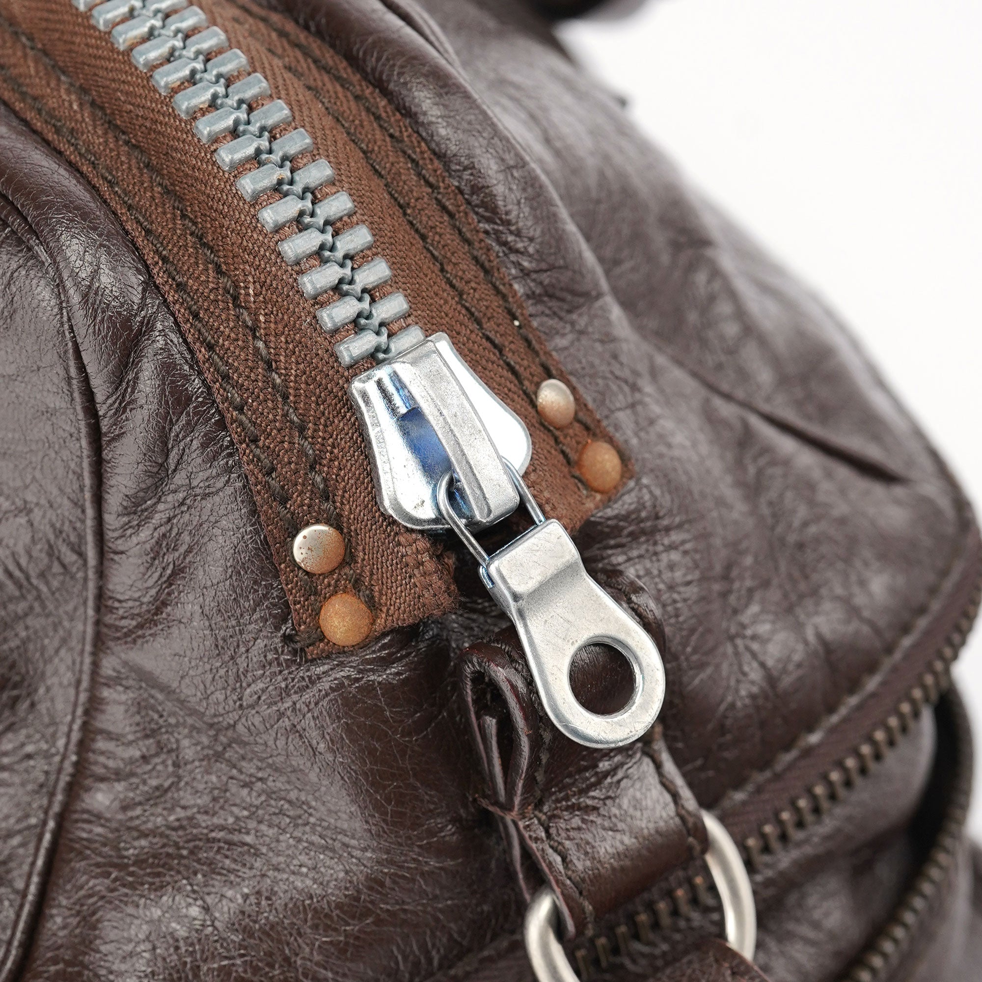 Chloé Spring 2006 Brown Leather Zippered Tote Bag