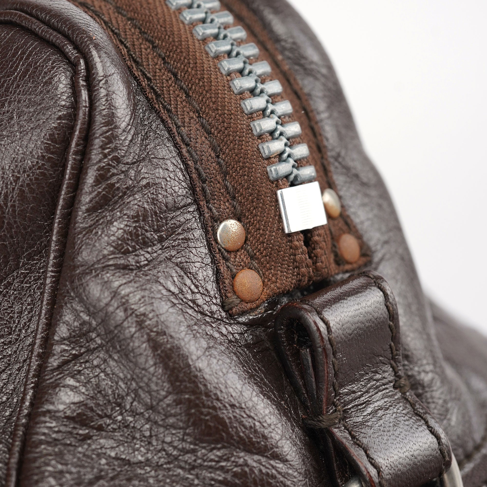 Chloé Spring 2006 Brown Leather Zippered Tote Bag