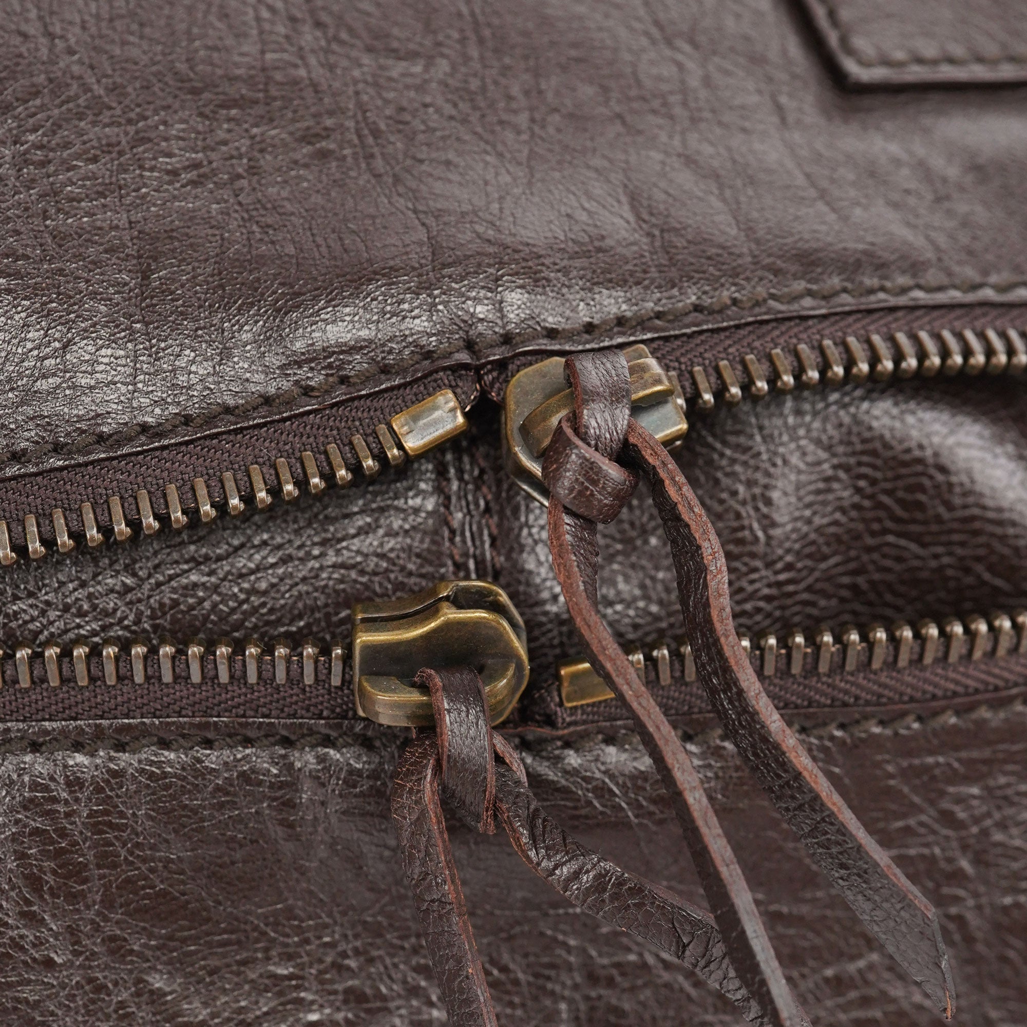Chloé Spring 2006 Brown Leather Zippered Tote Bag