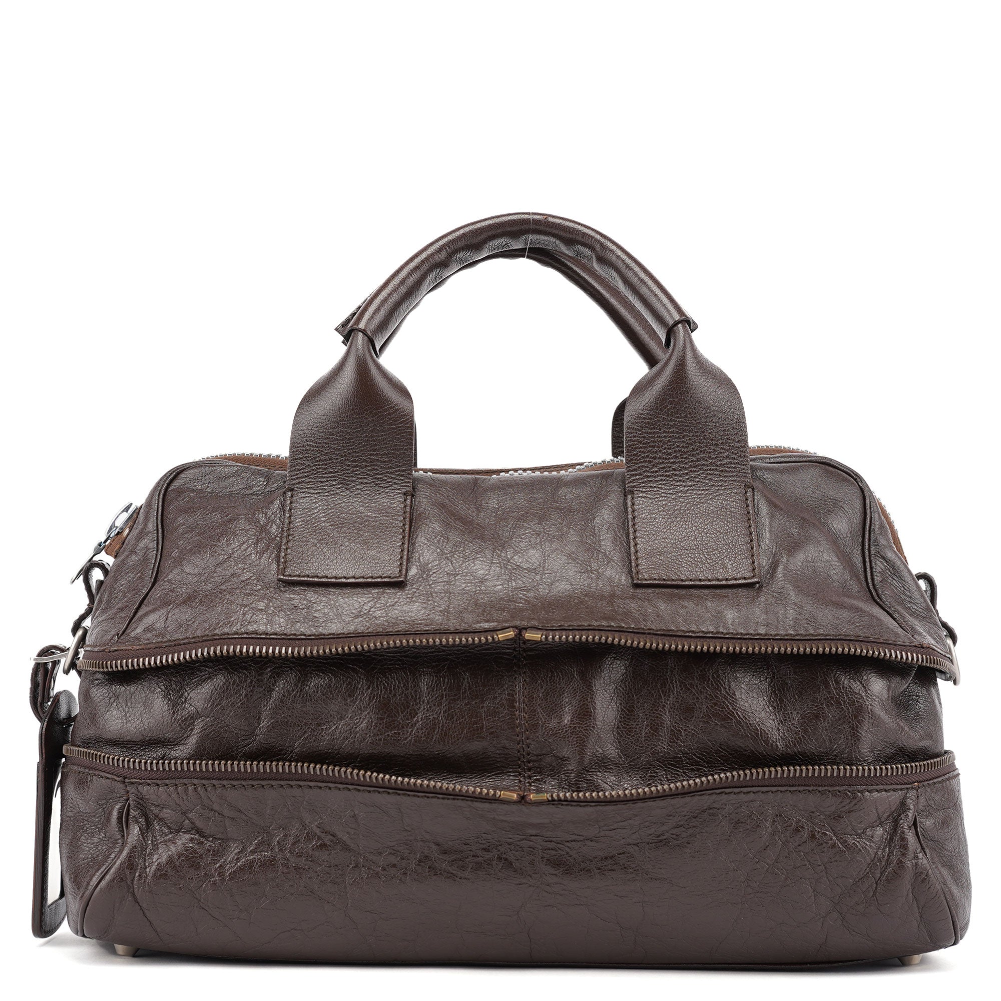 Chloé Spring 2006 Brown Leather Zippered Tote Bag