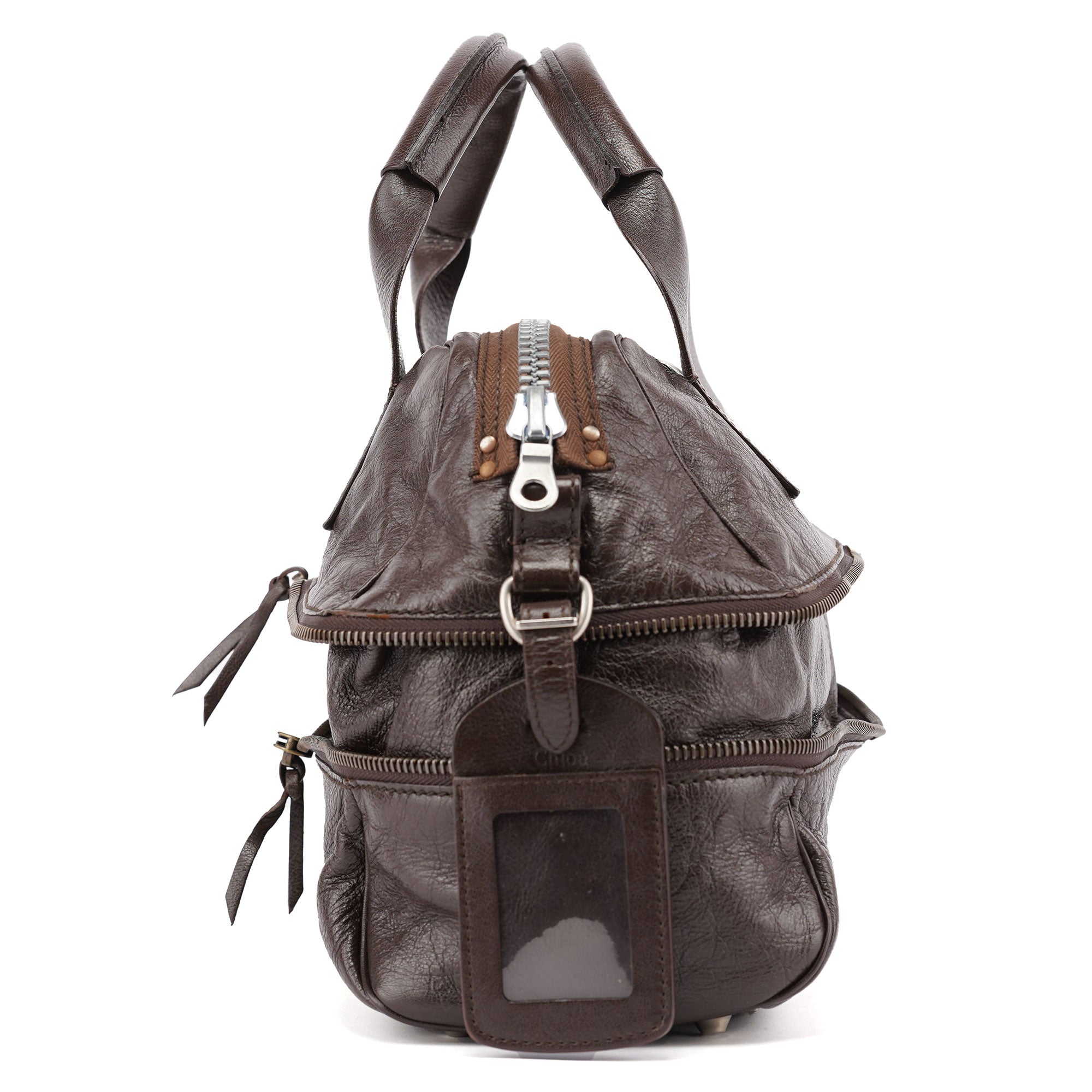Chloé Spring 2006 Brown Leather Zippered Tote Bag