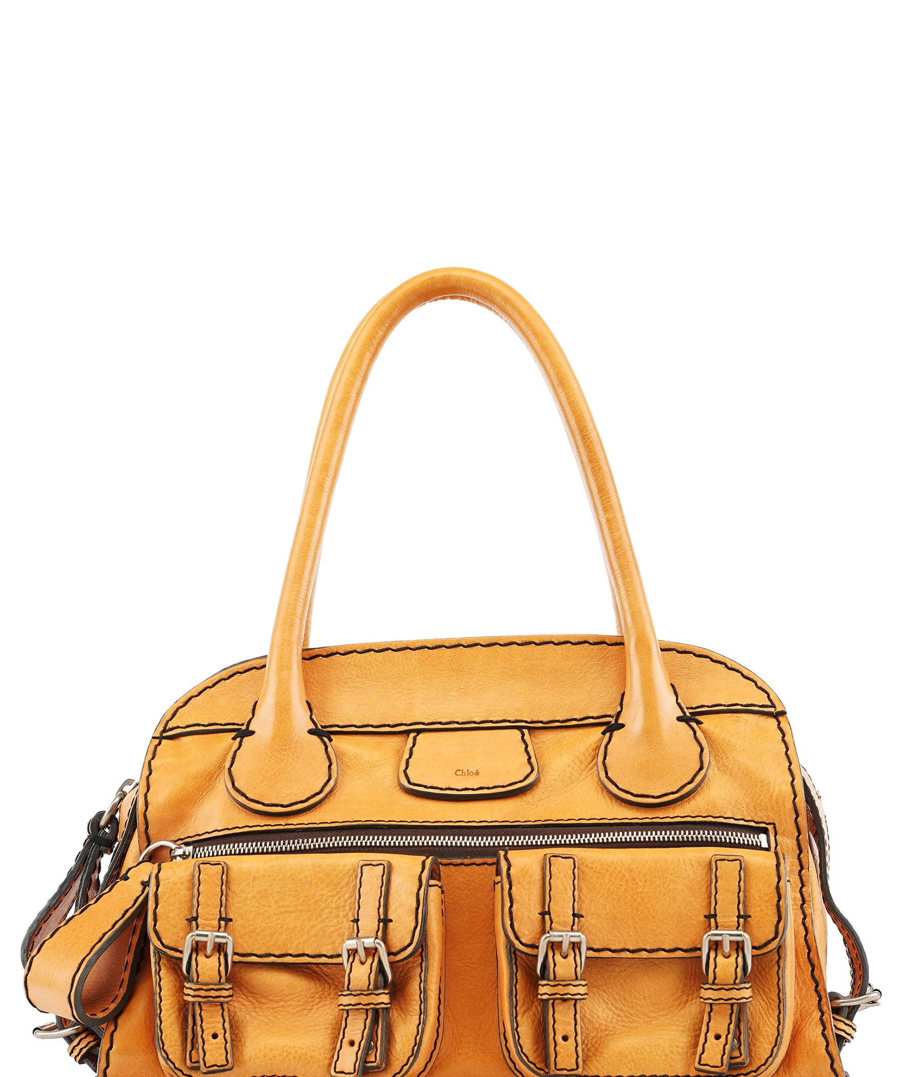 Chloé Tan Leather Edith Tote Bag