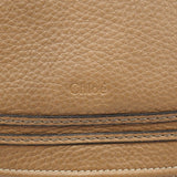Chloé Tan Leather Marcie Shoulder Bag