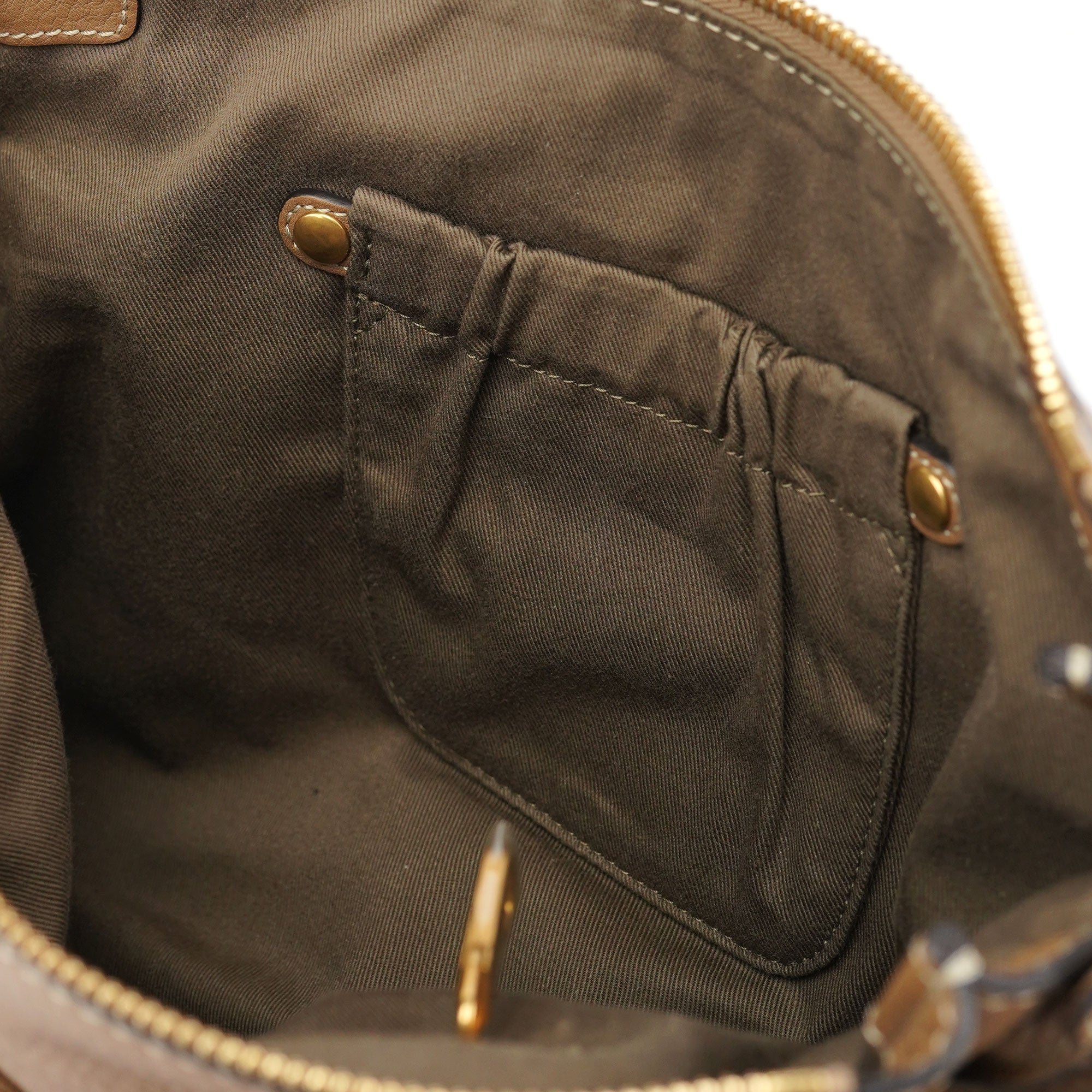 Chloé Tan Leather Marcie Shoulder Bag