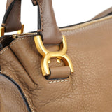 Chloé Tan Leather Marcie Shoulder Bag