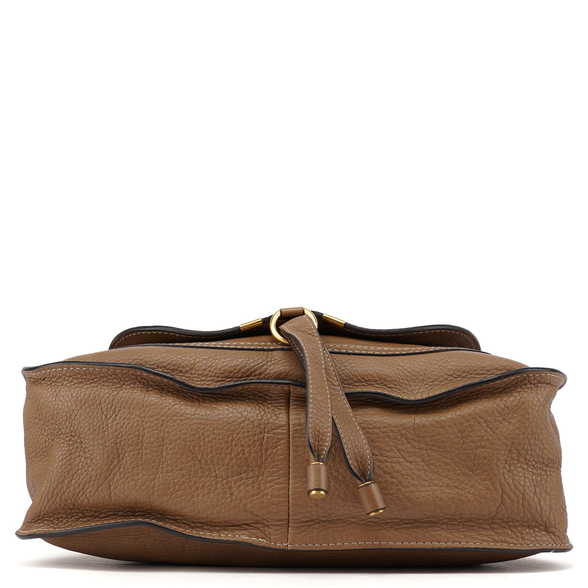 Chloé Tan Leather Marcie Shoulder Bag