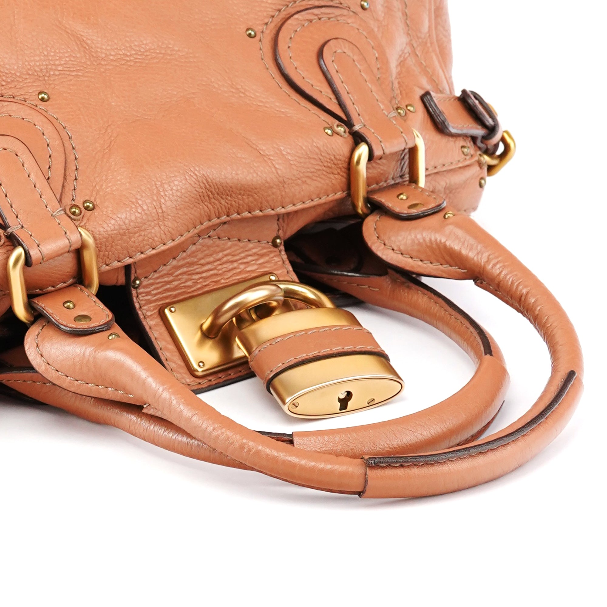 Chloé Tan Leather Paddington Shoulder Bag