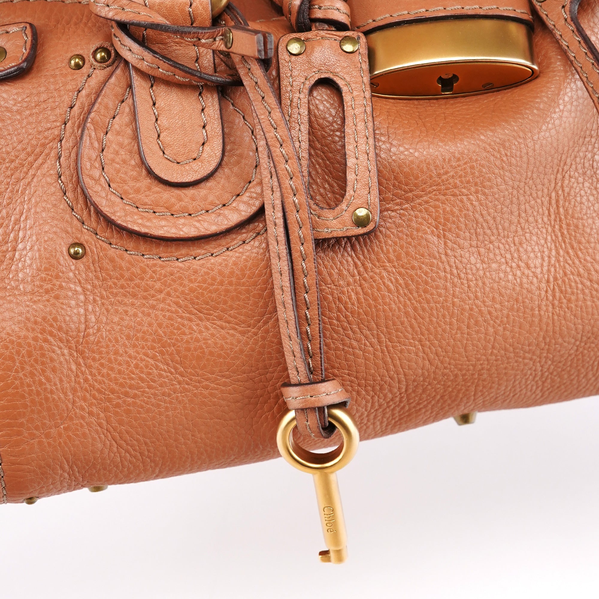 Chloé Tan Leather Paddington Shoulder Bag