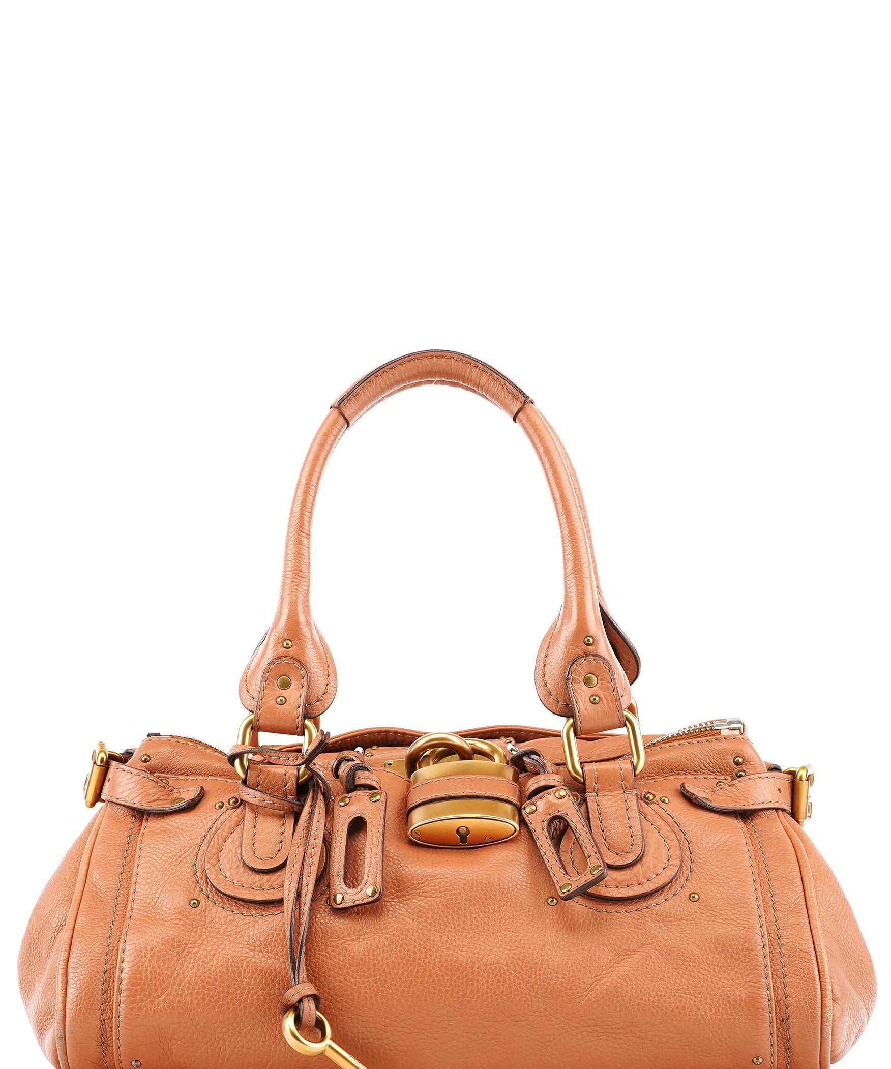 Chloé Tan Leather Paddington Shoulder Bag