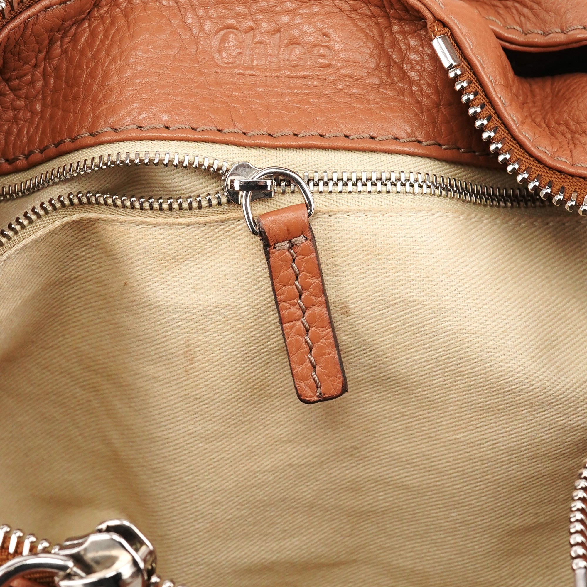 Chloé Tan Leather Paddington Shoulder Bag