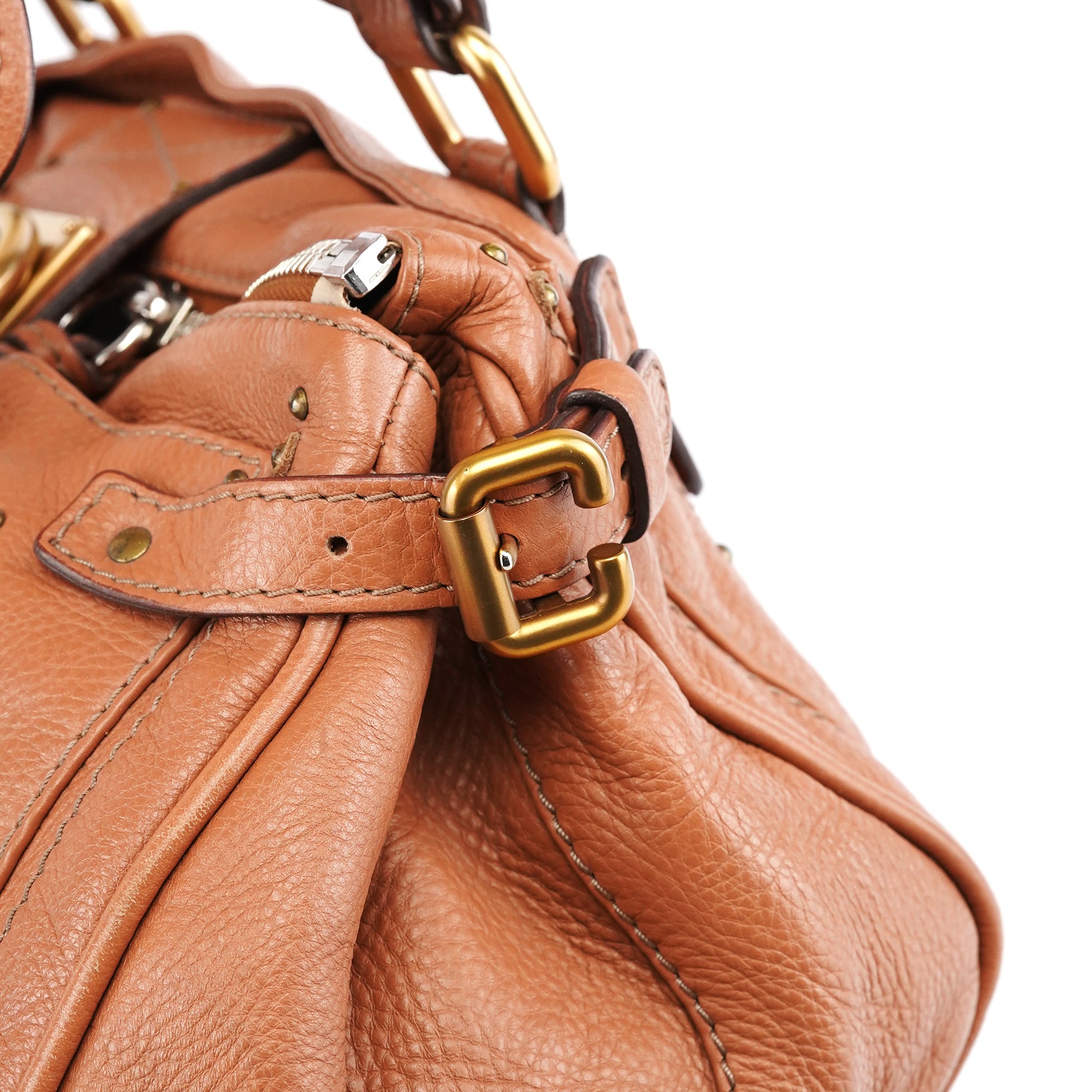 Chloé Tan Leather Paddington Shoulder Bag