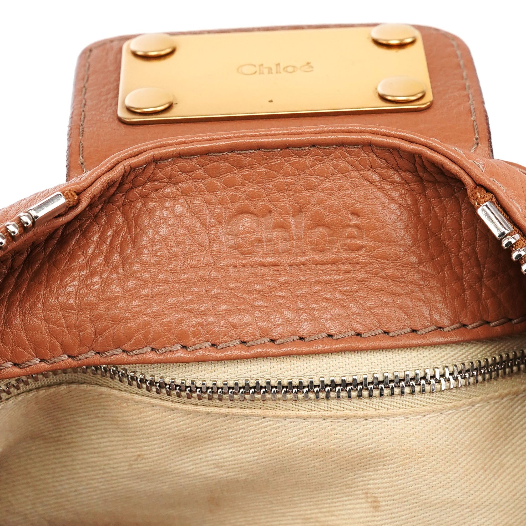 Chloé Tan Leather Paddington Shoulder Bag