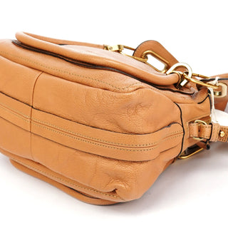 Chloe Tan Leather Paraty 2-Way Bag