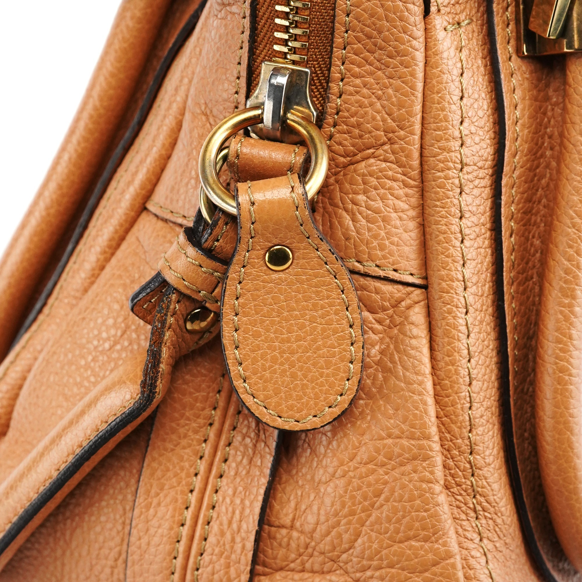 Chloe Tan Leather Paraty 2-Way Bag