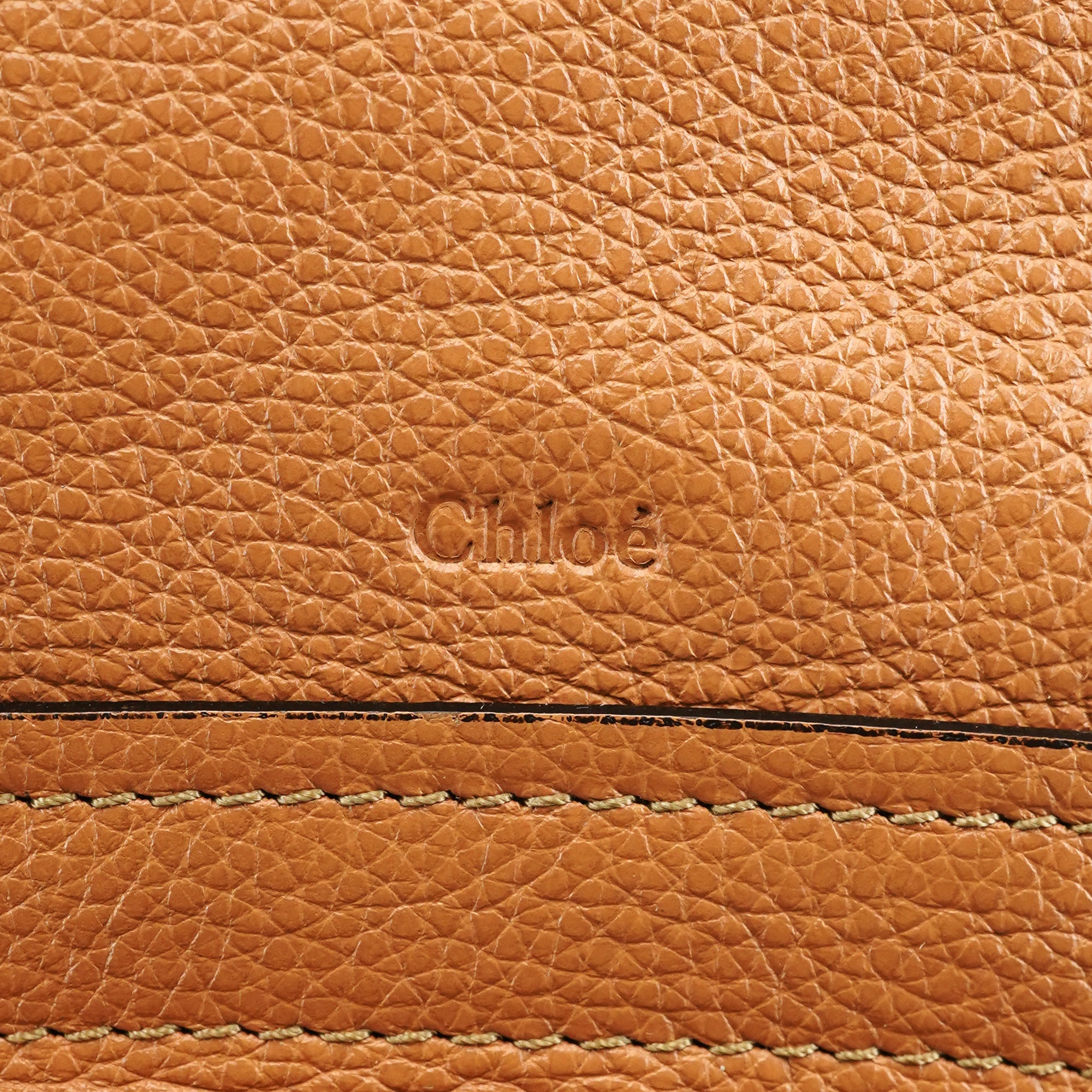Chloe Tan Leather Paraty 2-Way Bag