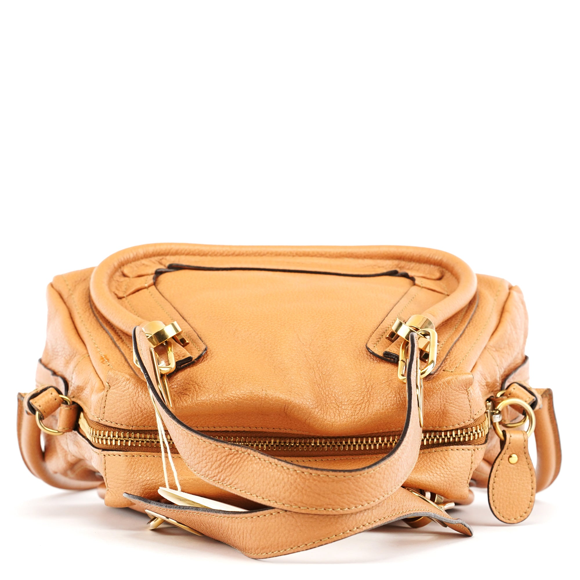 Chloe Tan Leather Paraty 2-Way Bag