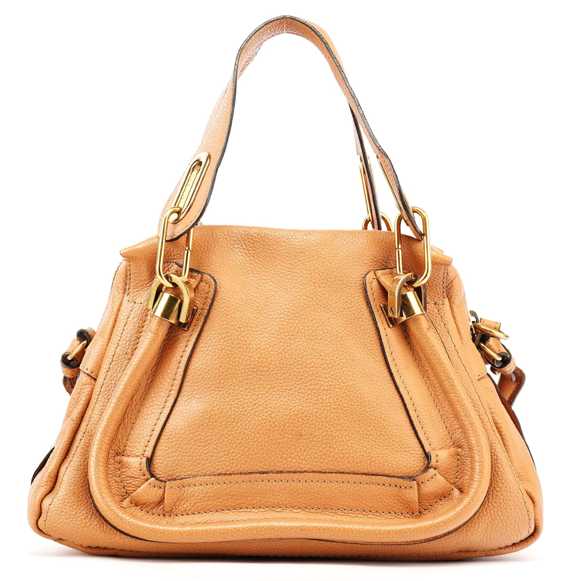 Chloe Tan Leather Paraty 2-Way Bag