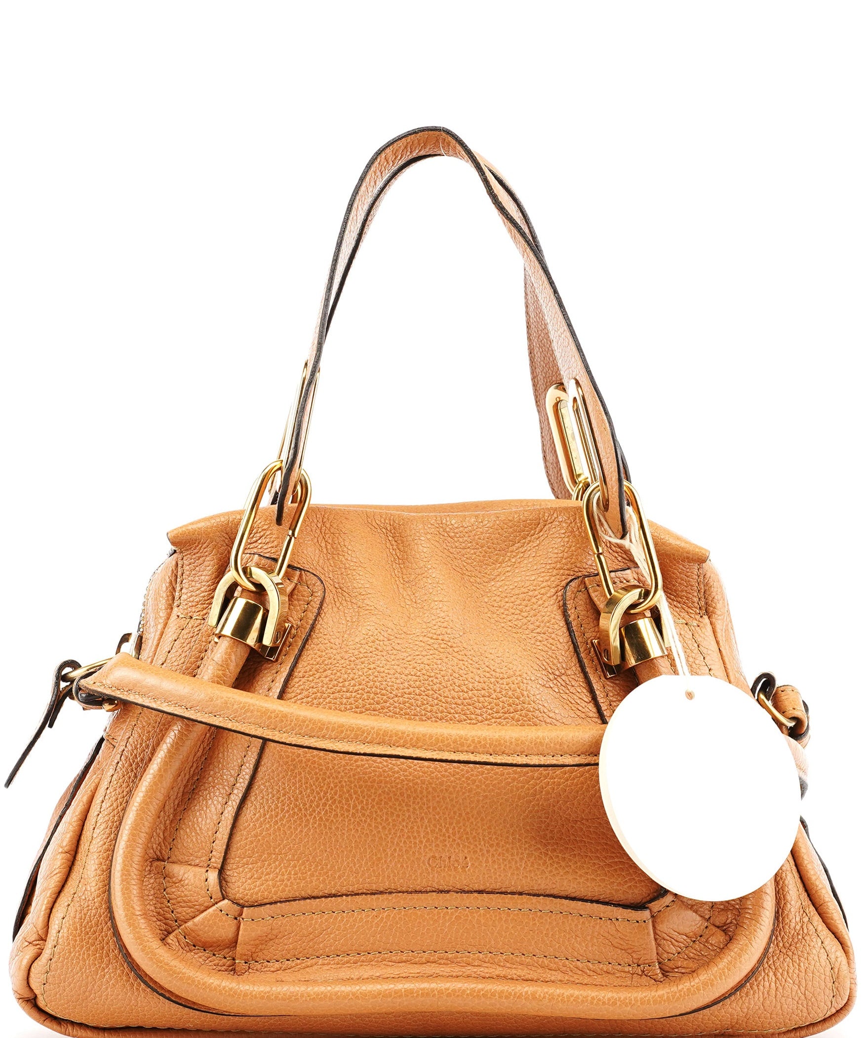 Chloe Tan Leather Paraty 2-Way Bag