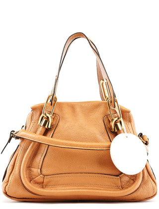 Chloe Tan Leather Paraty 2-Way Bag