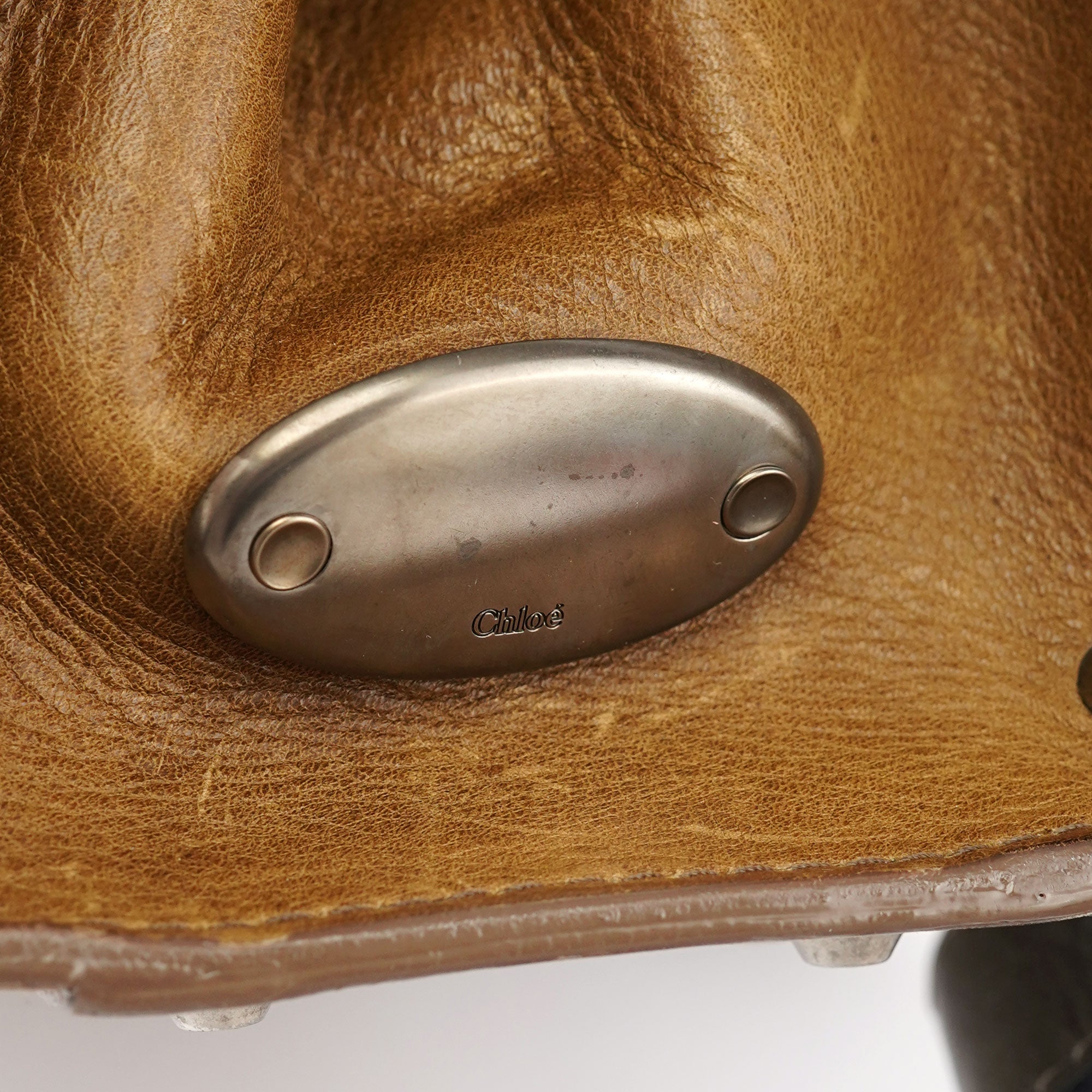 Chloé Tan Leather Tote Bag