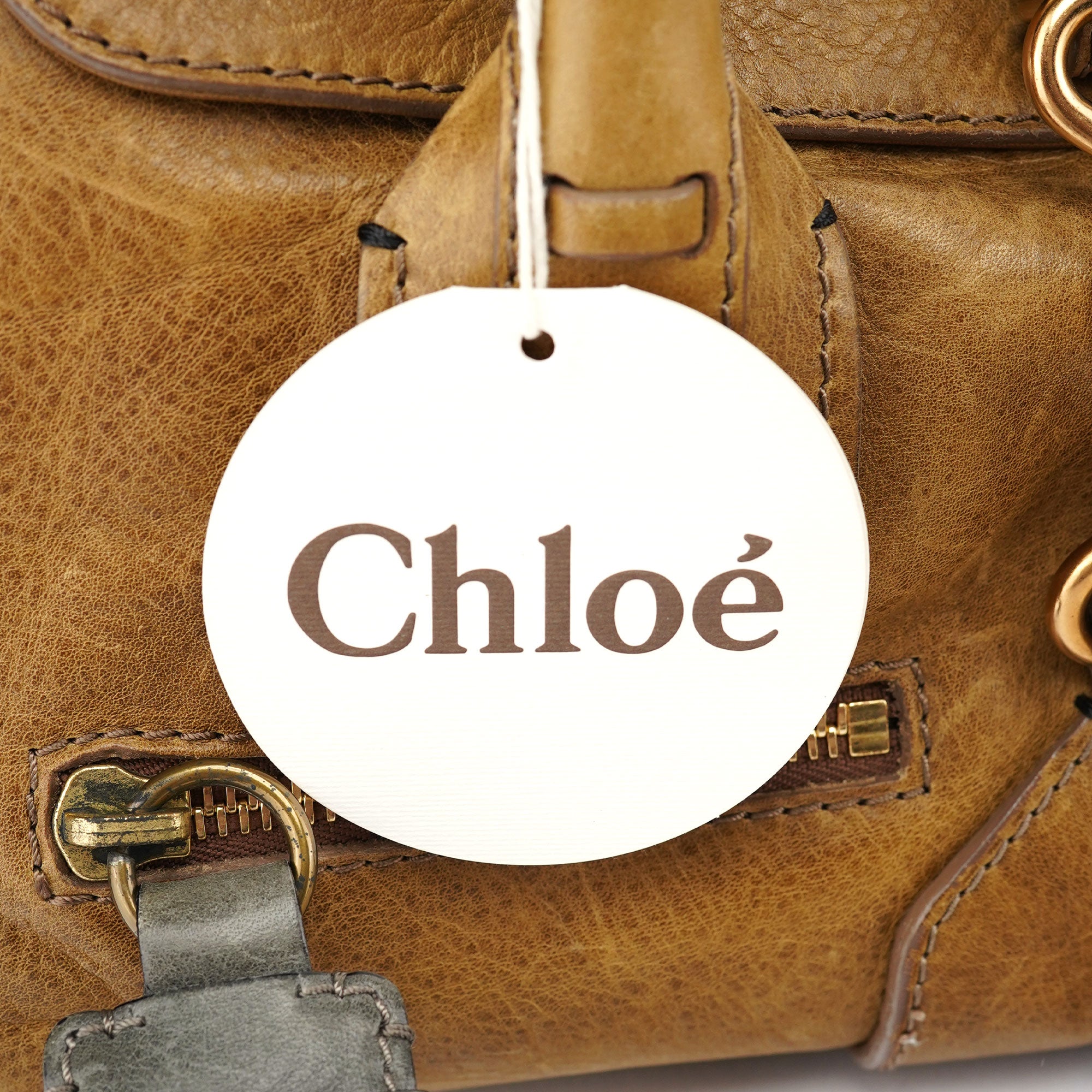 Chloé Tan Leather Tote Bag