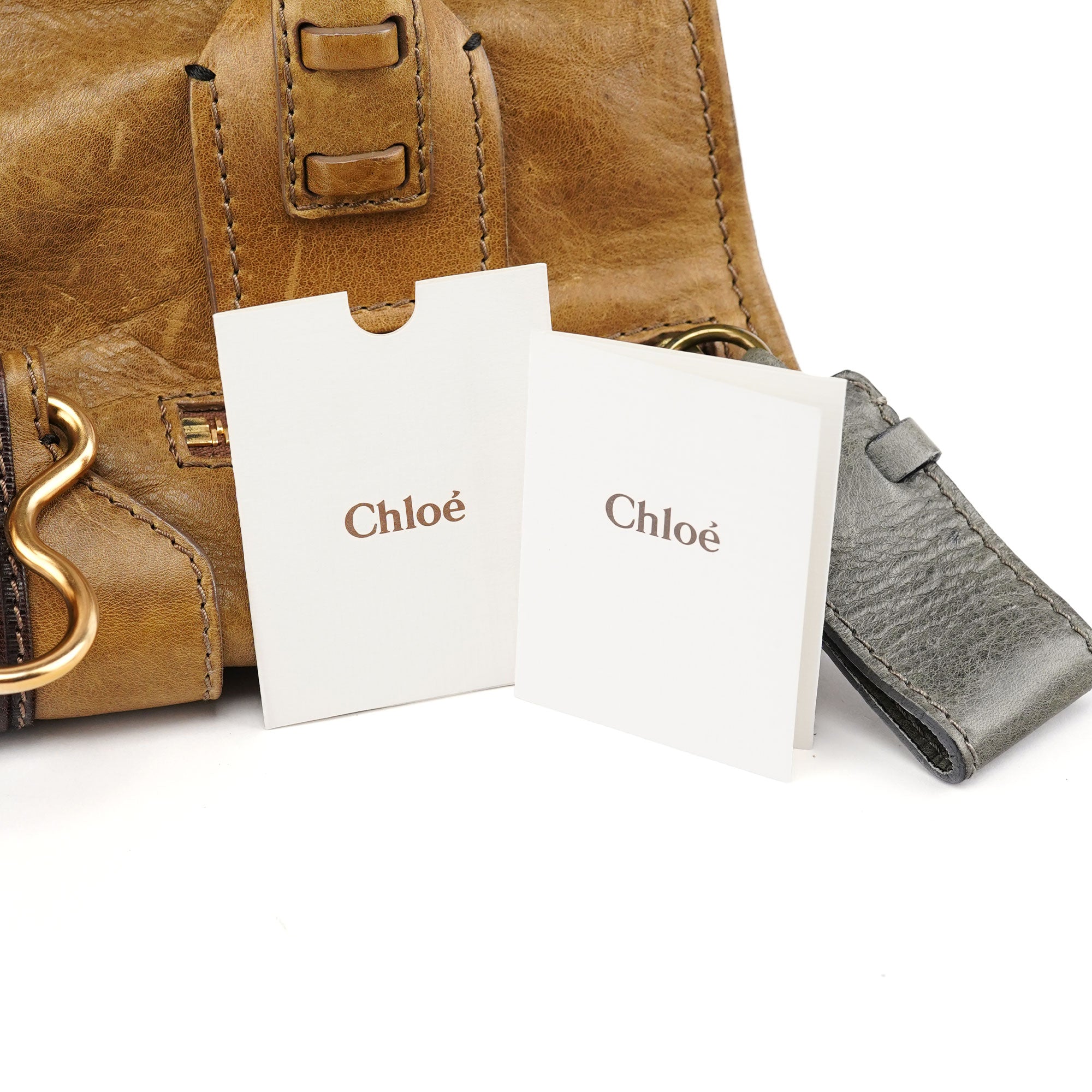 Chloé Tan Leather Tote Bag