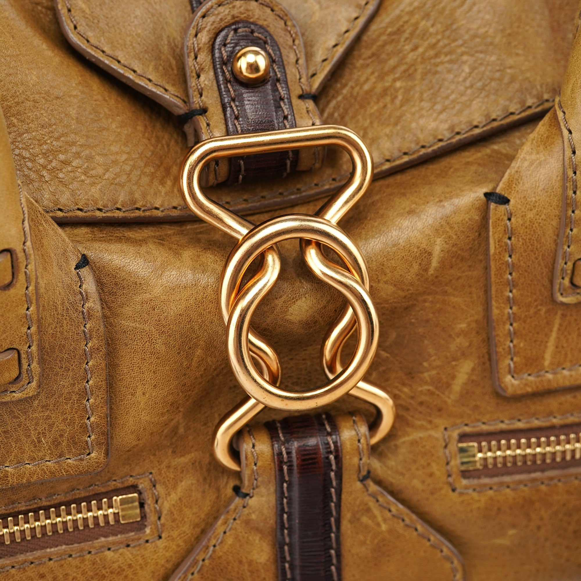 Chloé Tan Leather Tote Bag