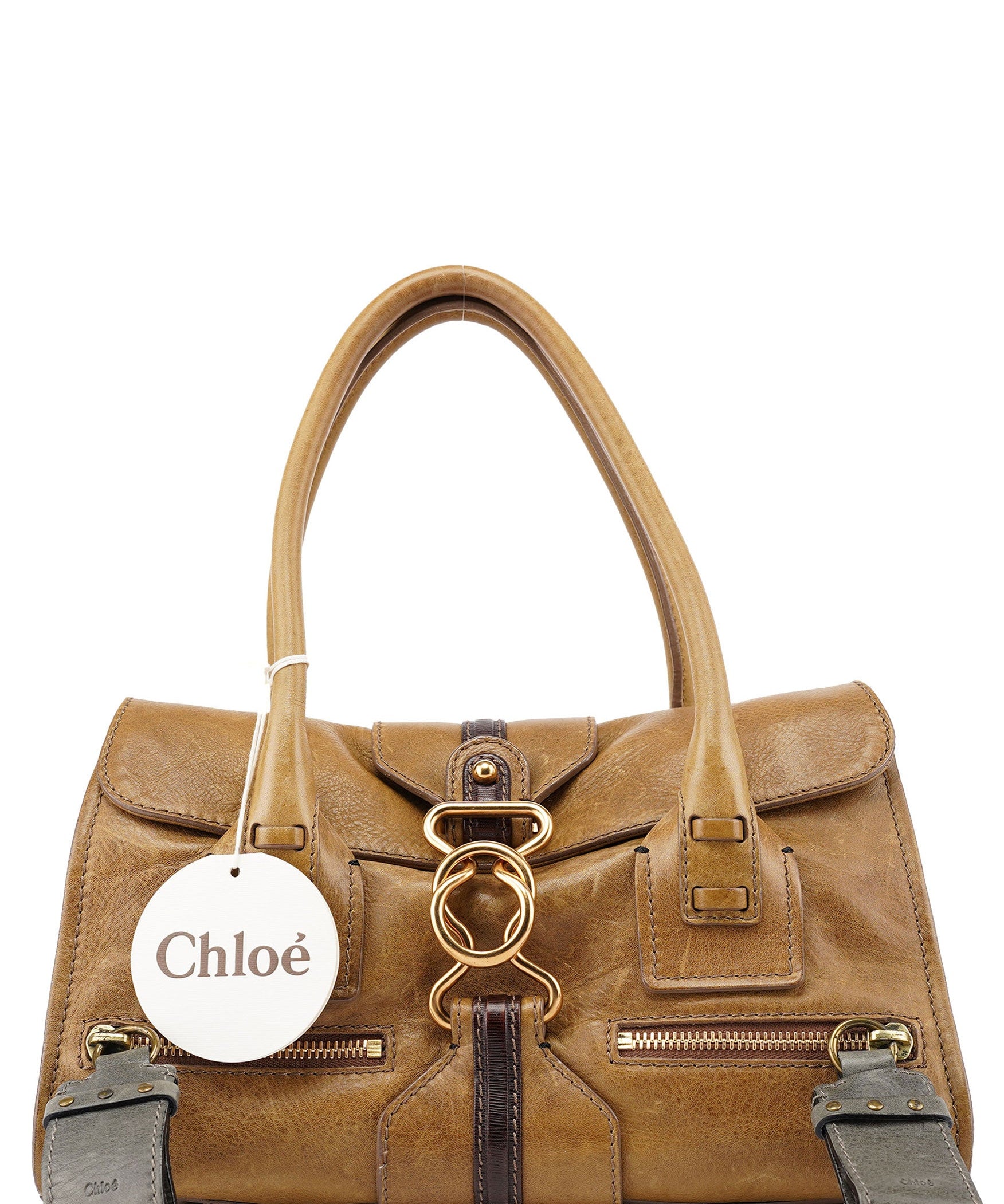 Chloé Tan Leather Tote Bag