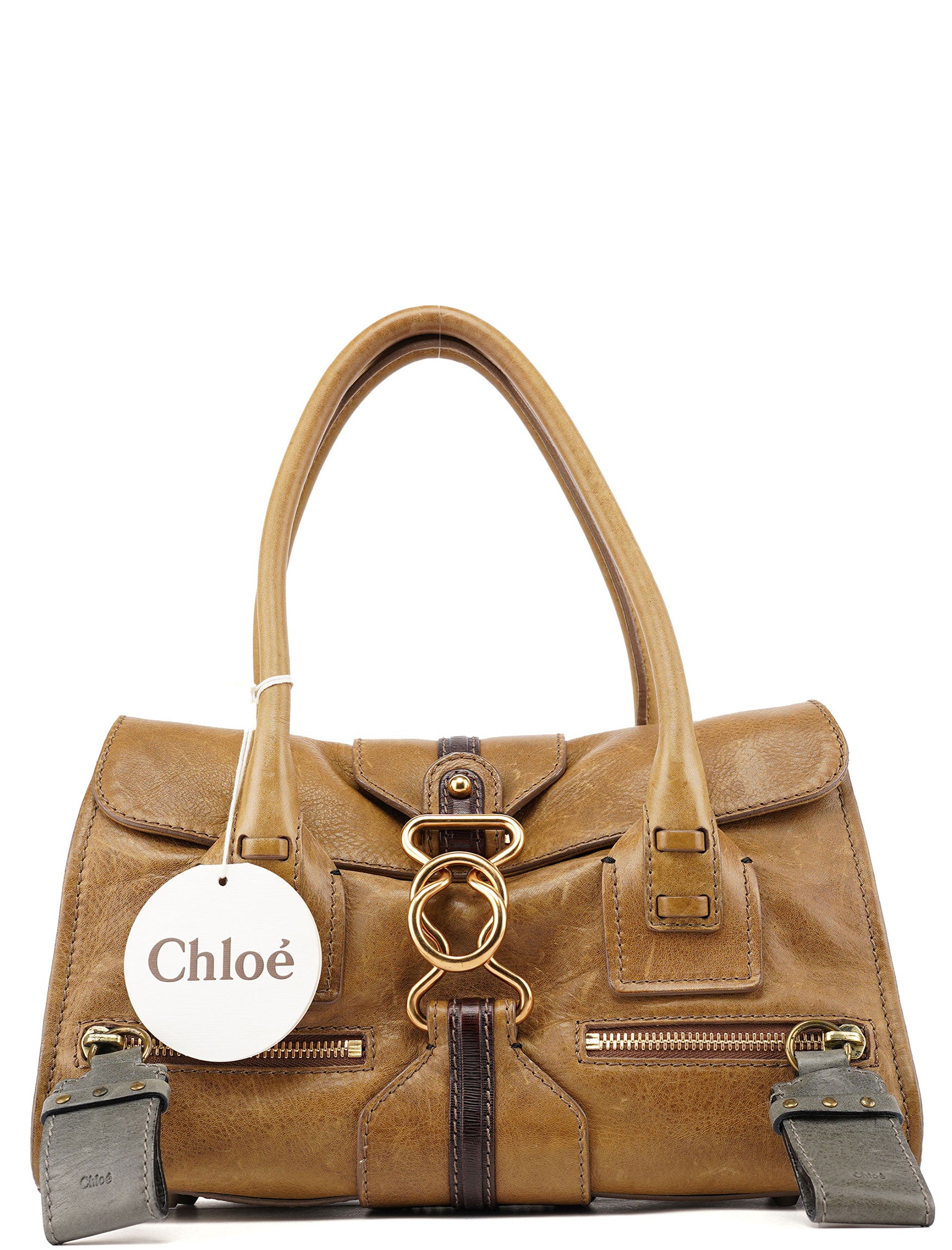 Chloé Tan Leather Tote Bag