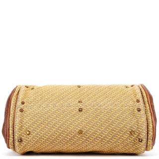 Chloé Tan Tweed Paddington Shoulder Bag