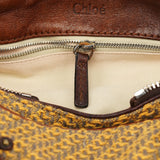 Chloé Tan Tweed Paddington Shoulder Bag