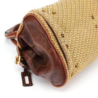 Chloé Tan Tweed Paddington Shoulder Bag