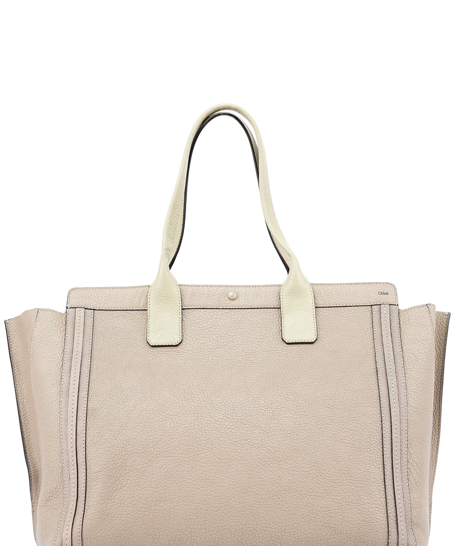 Chloé Taupe Calfskin Tote Bag