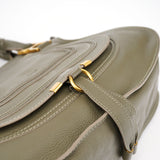 Chloé Taupe Leather Marcie Shoulder Bag