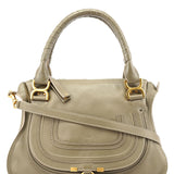 Chloé Taupe Leather Marcie Shoulder Bag