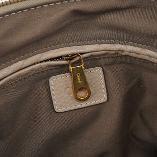 Chloe Taupe Leather Marcie Shoulder Bag