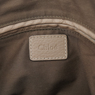 Chloe Taupe Leather Marcie Shoulder Bag