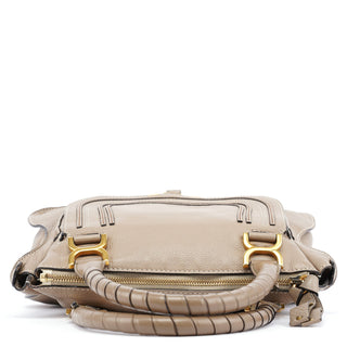 Chloe Taupe Leather Marcie Shoulder Bag