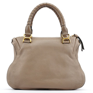 Chloe Taupe Leather Marcie Shoulder Bag